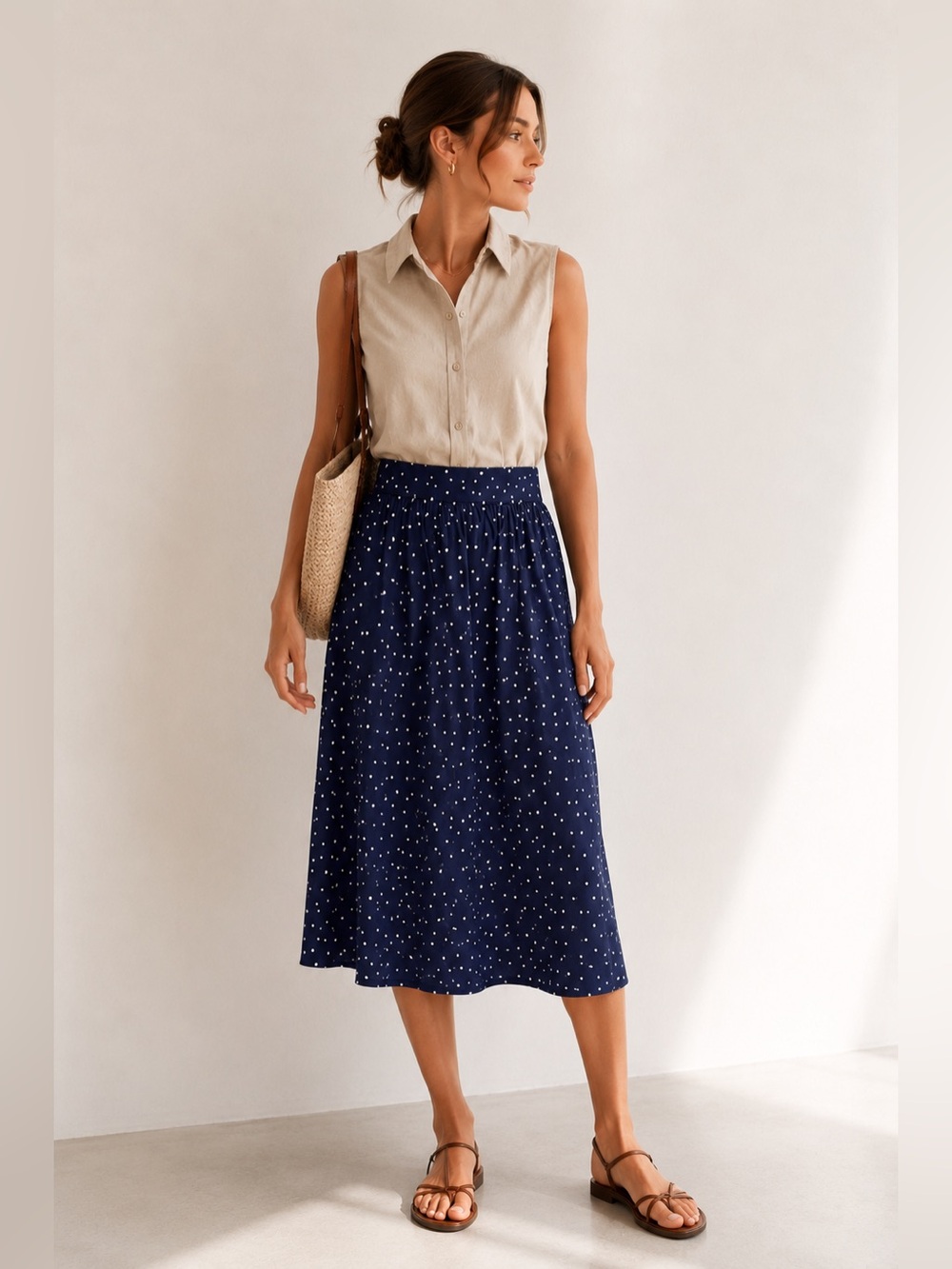 Gap polka dot skirt